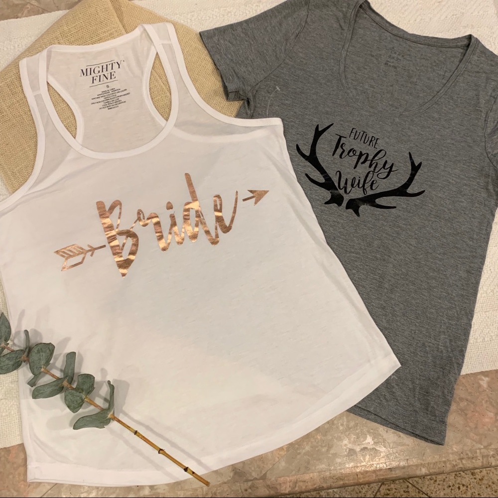 Bride Bachelorette shirt and tank top